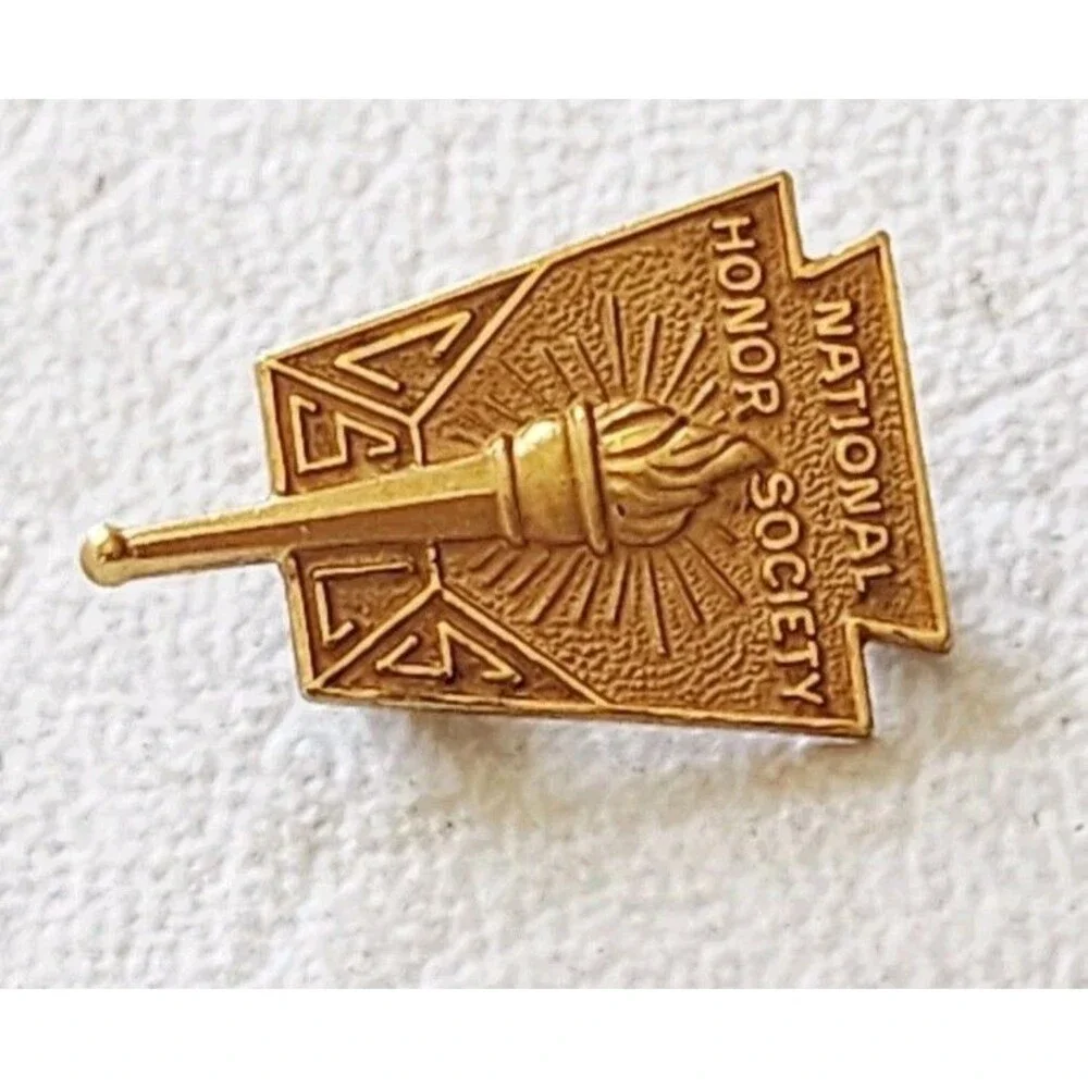Vintage National Honor Society membership lapel pin--gold filled